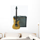 vintage electric guitar and rare vintage amplifier Wall Decal