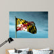 Maryland (USA) flag waving on the wind Wall Mural