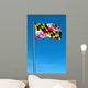 Maryland (USA) flag waving on the wind Wall Mural