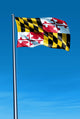 Maryland (USA) flag waving on the wind Wall Mural