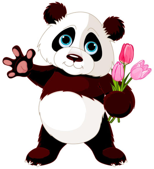 Happy Panda Wall Decal