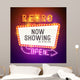 Retro Showtime Sign Vector