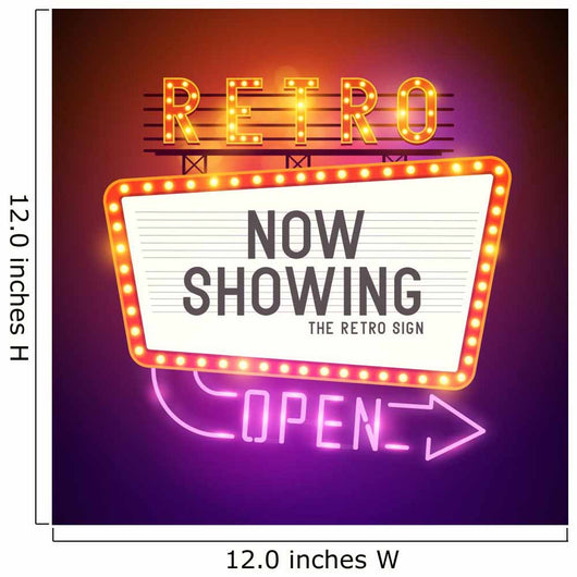 Retro Showtime Sign Vector