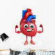 Heart Character with Bodybuilding