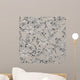 Seamless Monochrome Floral Wall Decal