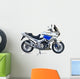 Motorcycle White Wall Decal