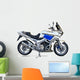 Motorcycle isolated on white Wall Decal
