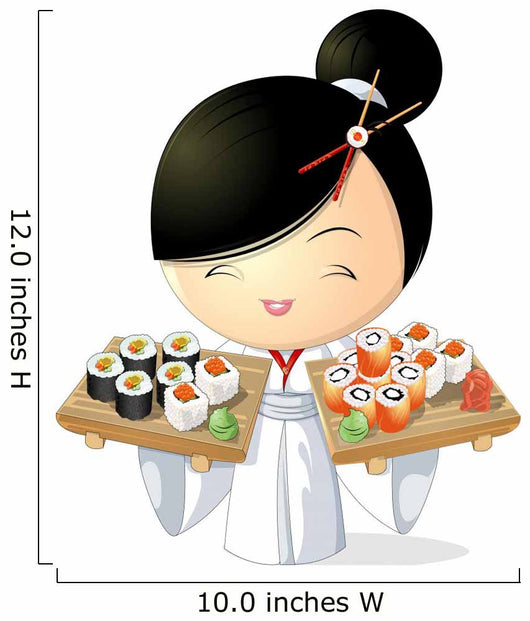 sushi girl Wall Mural