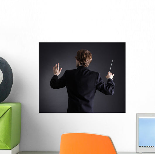 Man Conducting Orchestra Wall Decal
