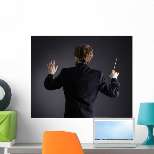 Man Conducting Orchestra Wall Decal