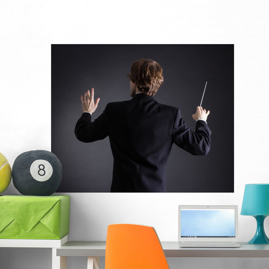 Man Conducting Orchestra Wall Decal