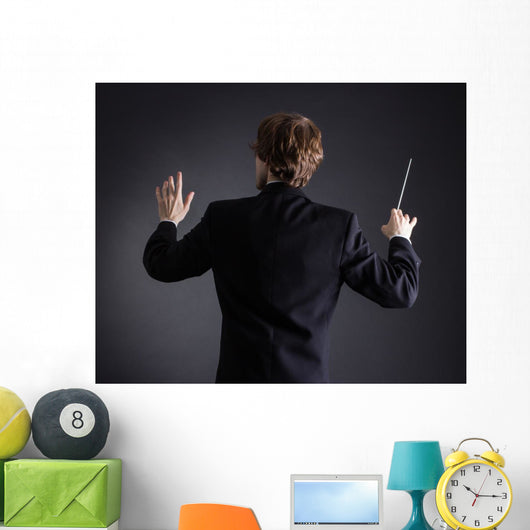 Man Conducting Orchestra Wall Decal