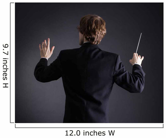 Man Conducting Orchestra Wall Decal