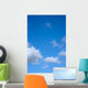 Blue sky white clouds Wall Mural