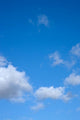 Blue sky white clouds Wall Mural
