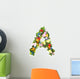 Floral Arrangement Letter Wall Decal