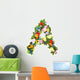 Floral Arrangement Letter Wall Decal