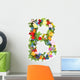 Flower Arrangement Letter B Wall Decal