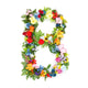 Flower Arrangement Letter B Wall Decal