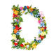 Flower Arrangement Letter D Wall Decal