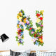 Flower Arrangement Letter N Wall Decal