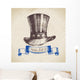 4th of July vintage background. Independence Day of America Wall Mural