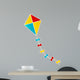 Color Paper Kite on White Background Wall Decal