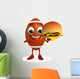 Rugby Ball Character Wall Decal