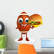 Rugby Ball Character Wall Decal