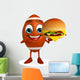 Rugby Ball Character Wall Decal