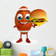 Rugby Ball Character Wall Decal