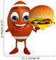 Rugby Ball Character Wall Decal