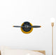Vintage Radial Engine Prop Isolated on White Wall Decal