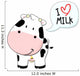 cute baby cow cartoon Wall Decal