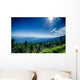A wide view of the Great Smoky Mountains from the top of Clingma Wall Mural