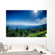 A wide view of the Great Smoky Mountains from the top of Clingma Wall Mural