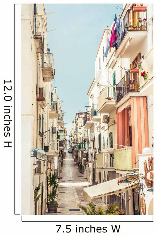 Vieste Town Typical Narrow