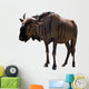 Blue Wild Wildebeest Wall Decal