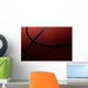 the ball to the basketball Wall Mural