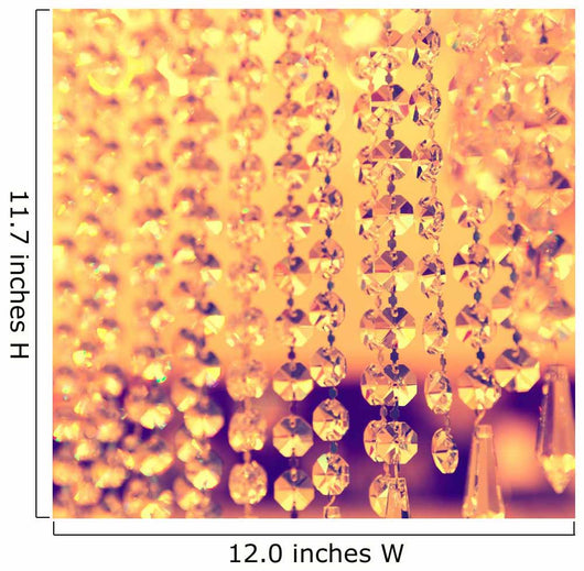 Vintage crystal lamp details Wall Mural
