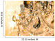 Vintage crystal lamp details Wall Mural