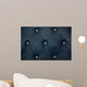 White Bottoned Blue Leather