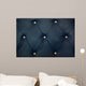 White Bottoned Blue Leather