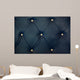 White Bottoned Blue Leather