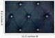 White Bottoned Blue Leather
