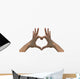 Heart Shape Hands Wall Decal