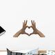 Heart Shape Hands Wall Decal