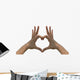 Heart Shape Hands Wall Decal