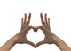 Heart Shape Hands Wall Decal