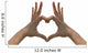 Heart Shape Hands Wall Decal
